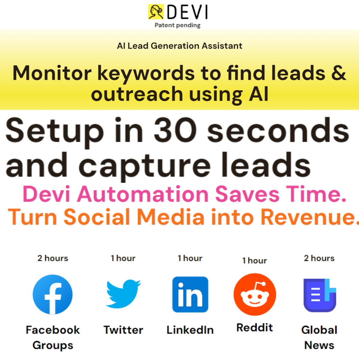 Devi AI how to capture leads in 30 seconds