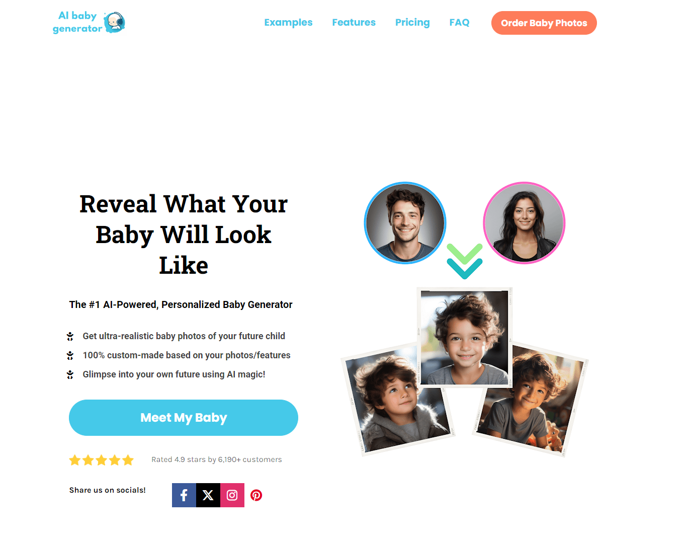 AI Baby Generator, reveal what your baby will look like