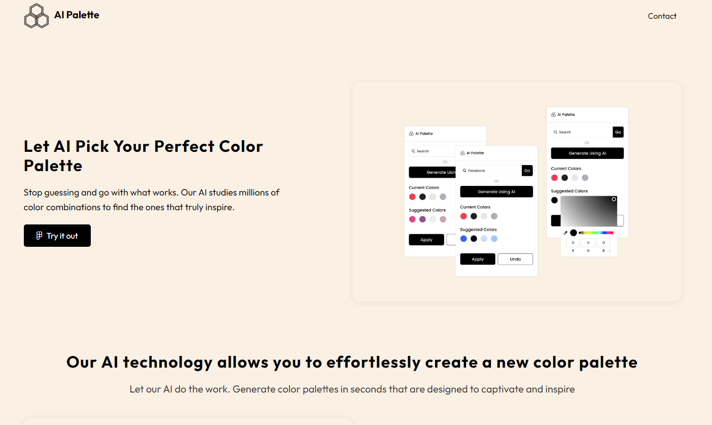 AI Palette Let AI Pick Your Perfect Color Palette