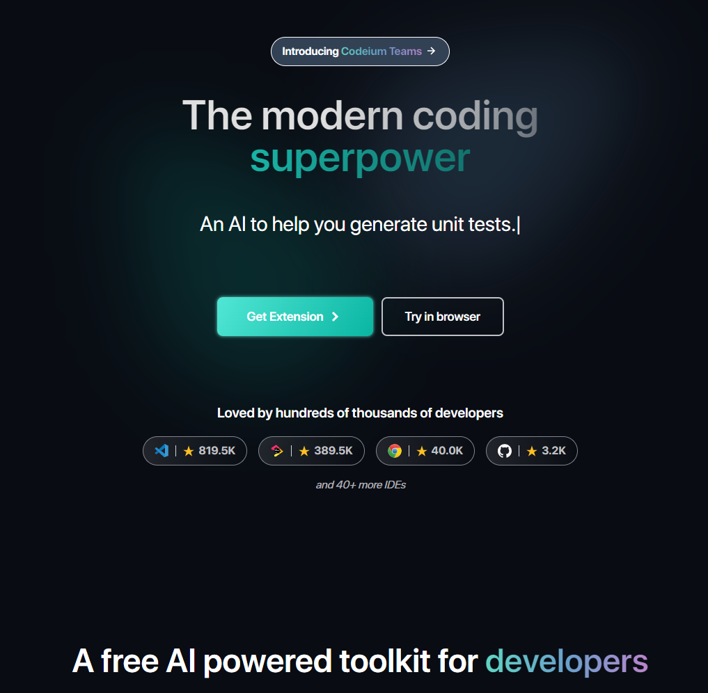 Codeium ai code generator