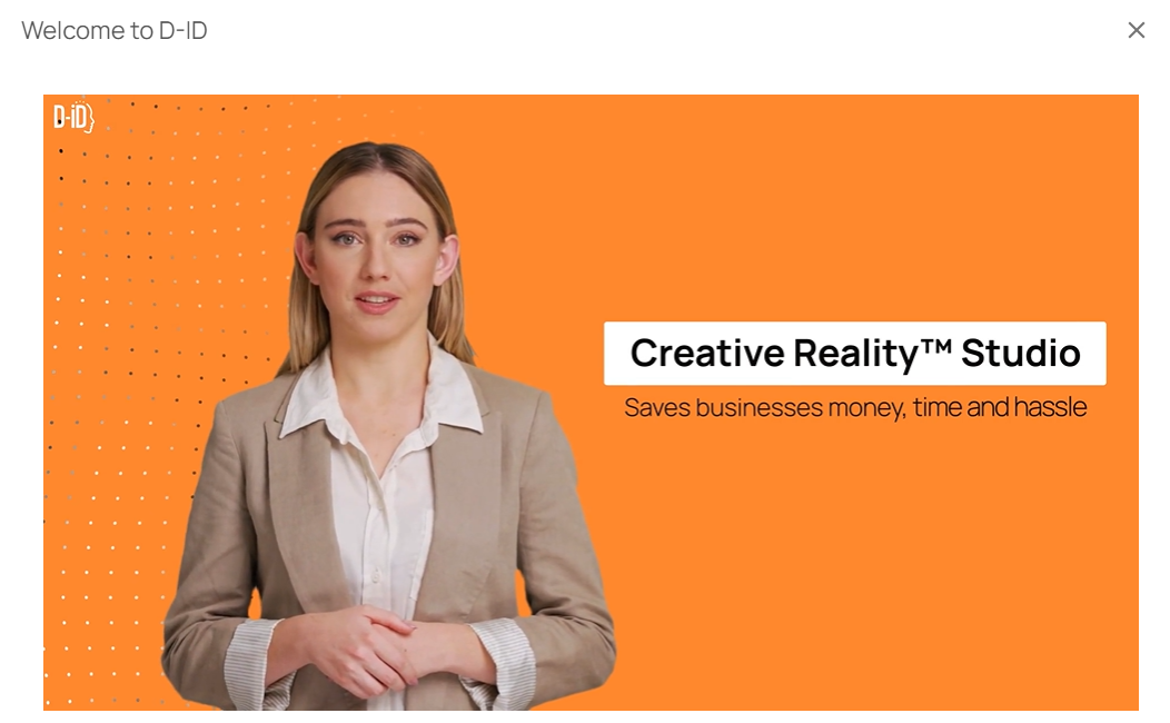 Creative Reality Studio video generator, humanize interactions with everything digital