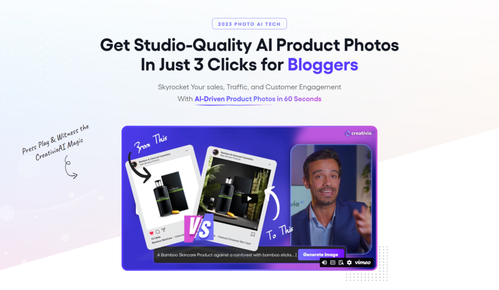 Creativio Get Studio-Quality AI Product Photos In Just 3 Clicks