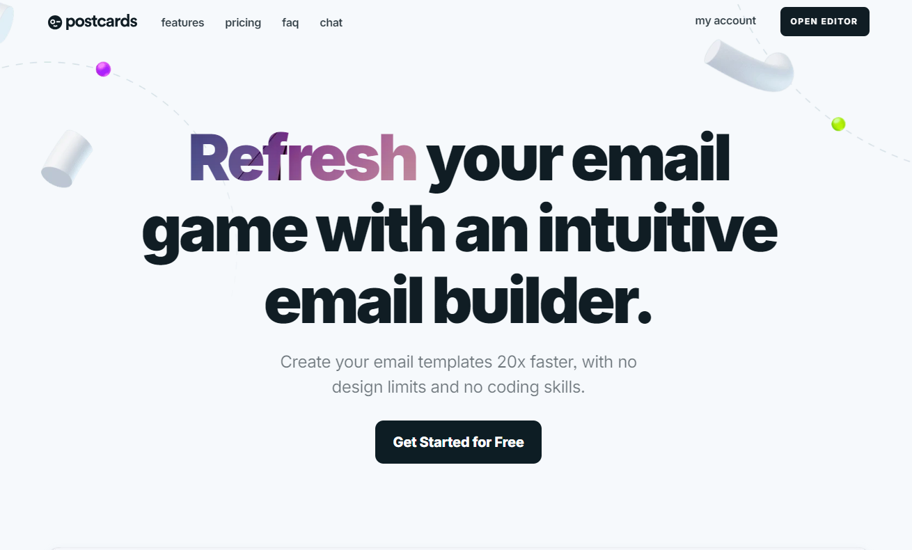 designmodo postcards to create beautiful, responsive email templates