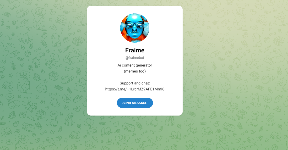 Fraimebot meme generator for Telegram