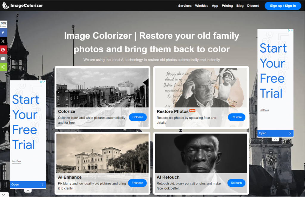 ImageColorizer Restore your old family photos and bring them back to color