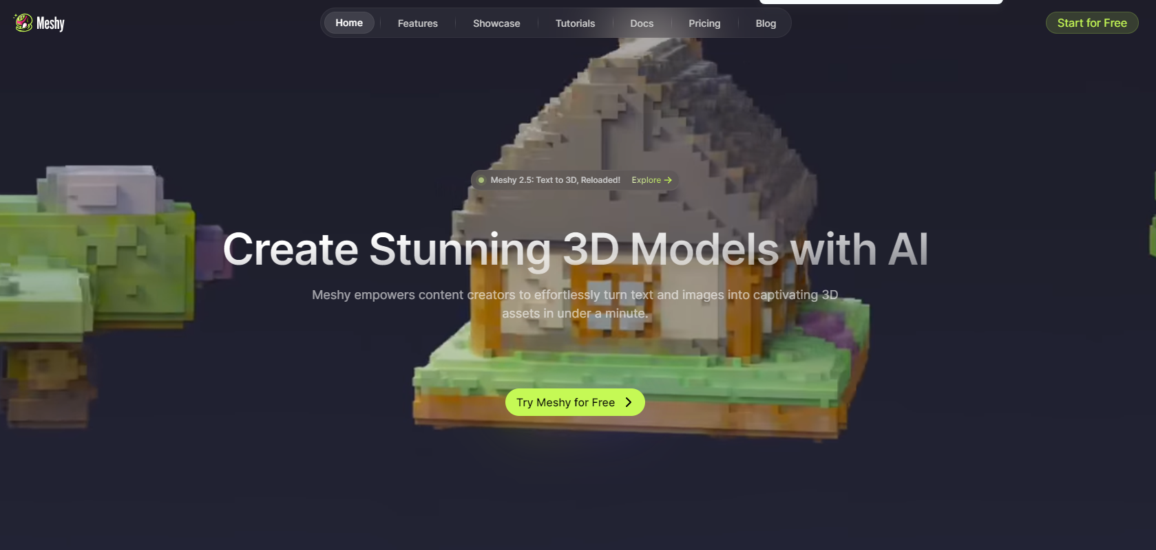 Meshy AI, create stunning 3D models with AI