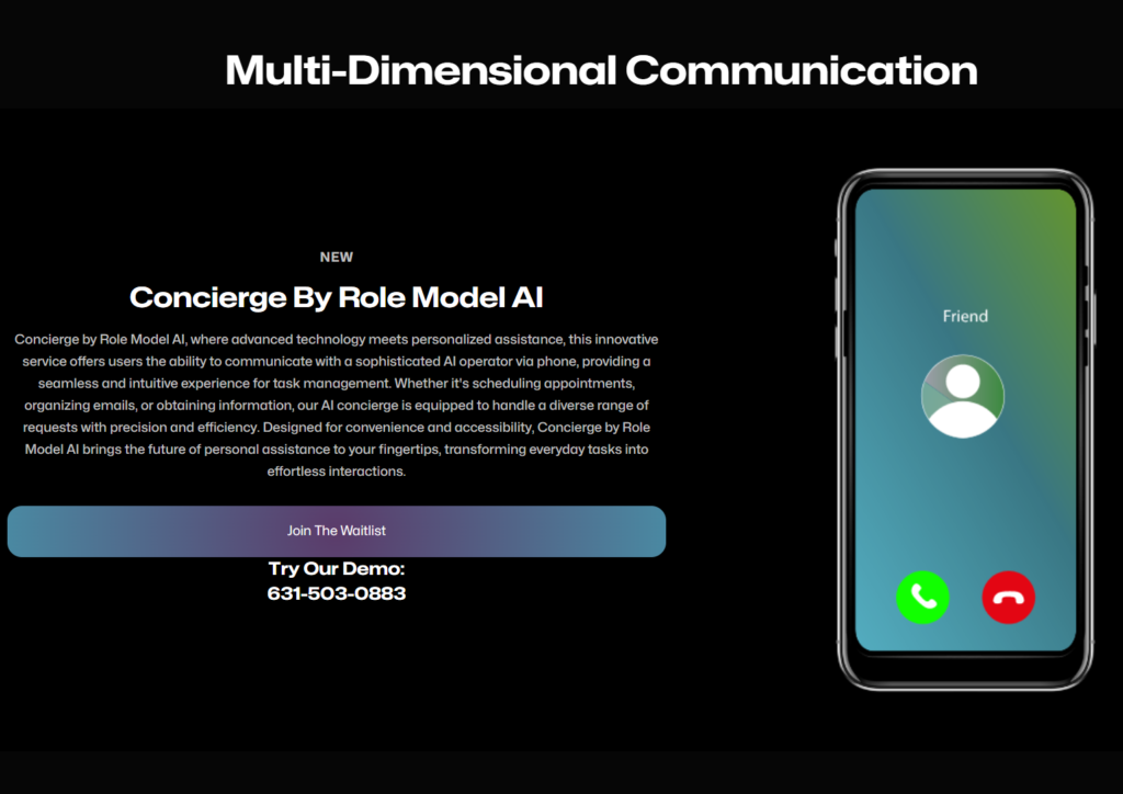 Rolemodel AI personal ai assistant chatbot