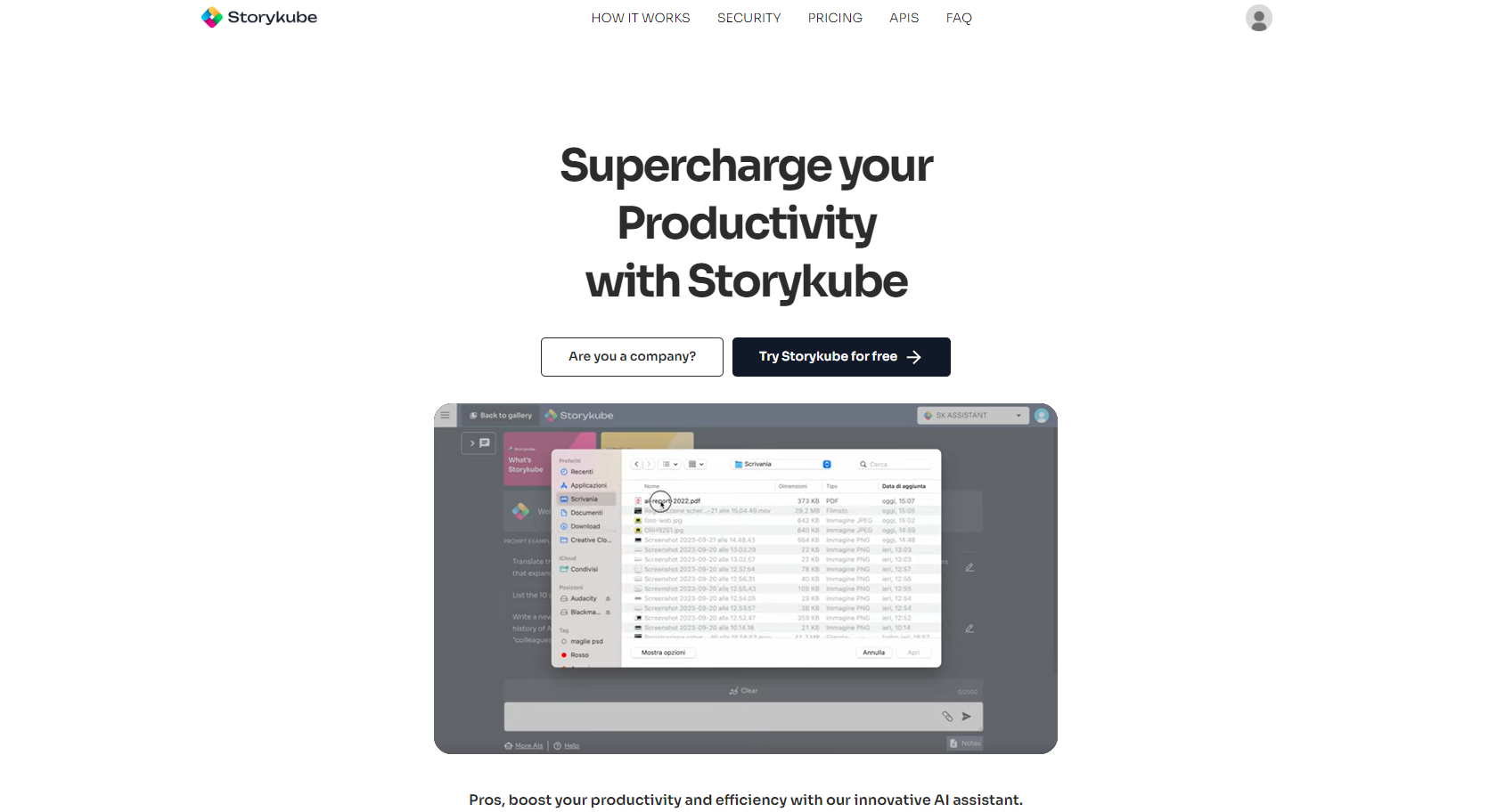 Storykube, boost your productivity and efficiency with our innovative AI assistant