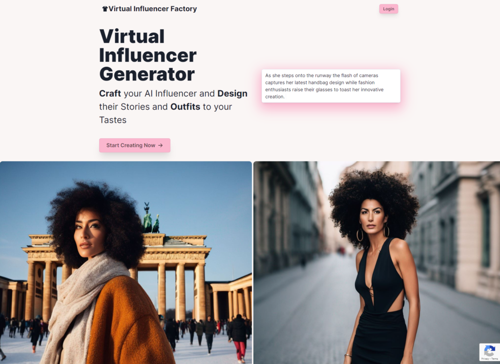 Virtual Influencer Factory Craft your AI Influencer and Design their Stories and Outfits to your Tastes