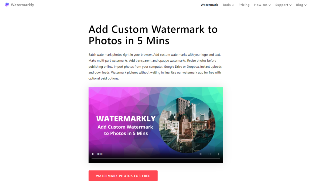 Watermarkly Add Custom Watermark to Photos in 5 Mins